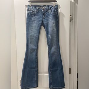 low rise flare jeans!